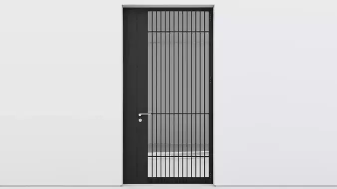 Aluminium door 175 3D model