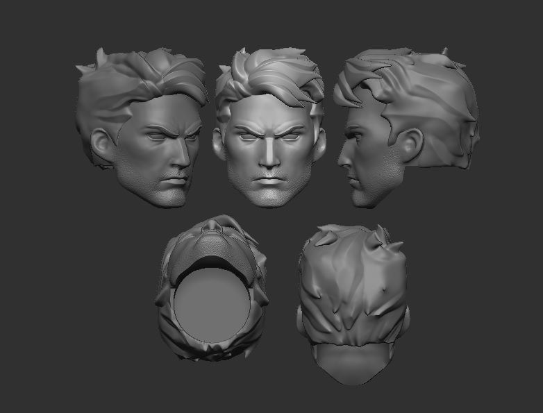 Constantine The House of Mystery - Headsculpt for Action Figures 3D print model_1