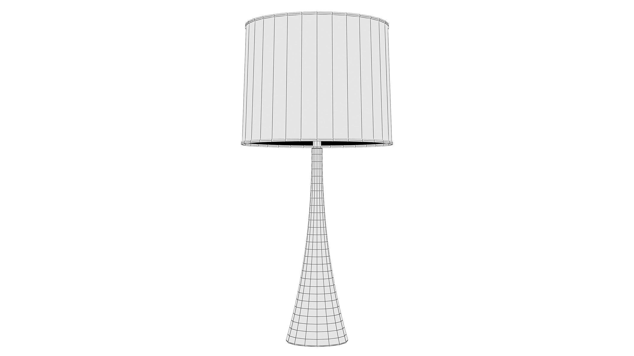 Romina Metal Table Lamp 3D model_4