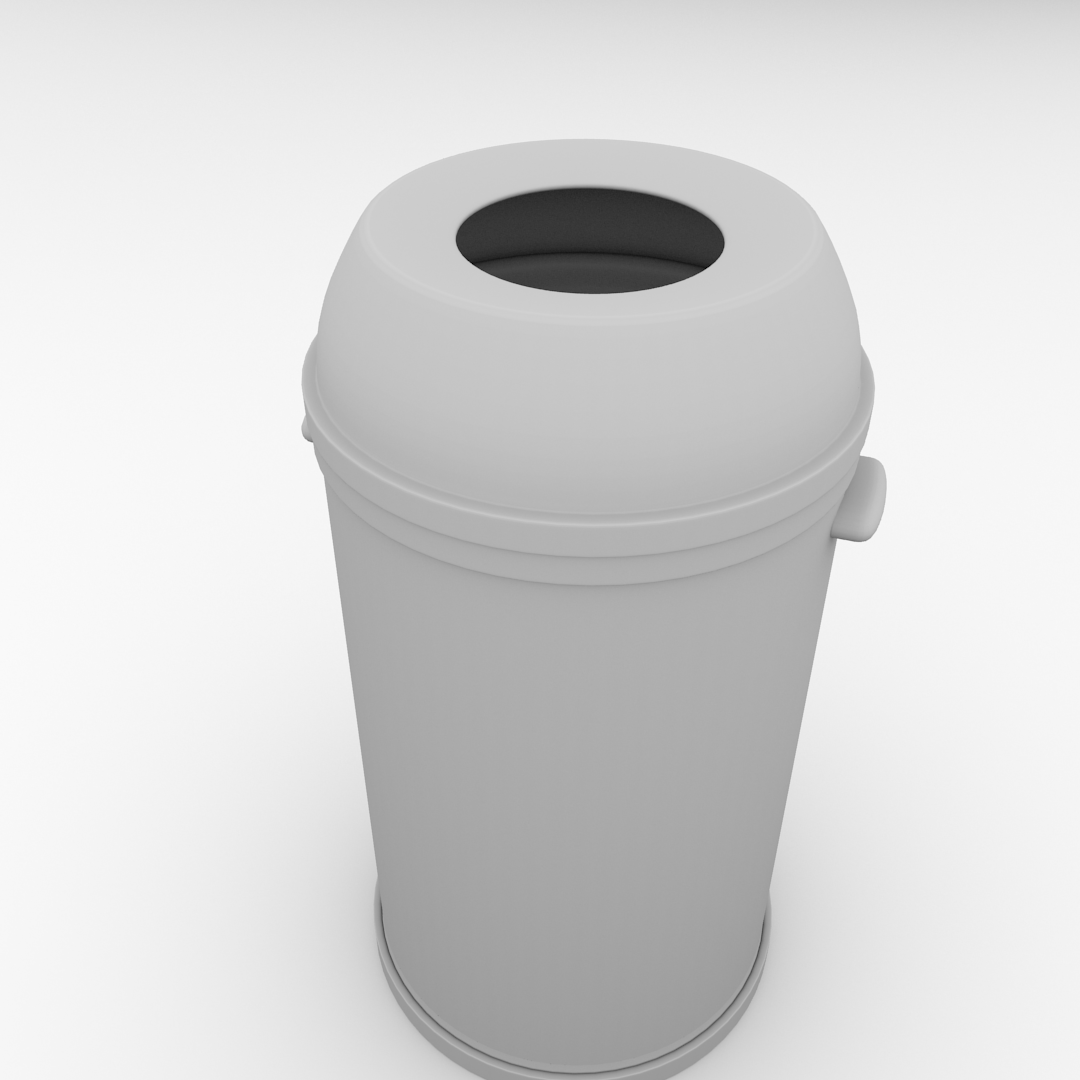 Trashcan trash can 3D model_3