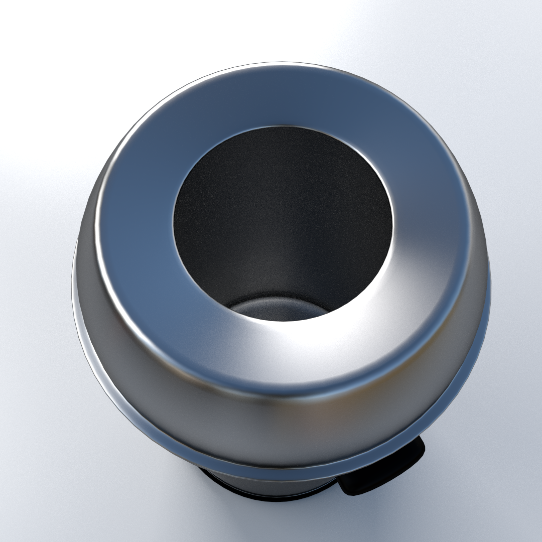 Trashcan trash can 3D model_2