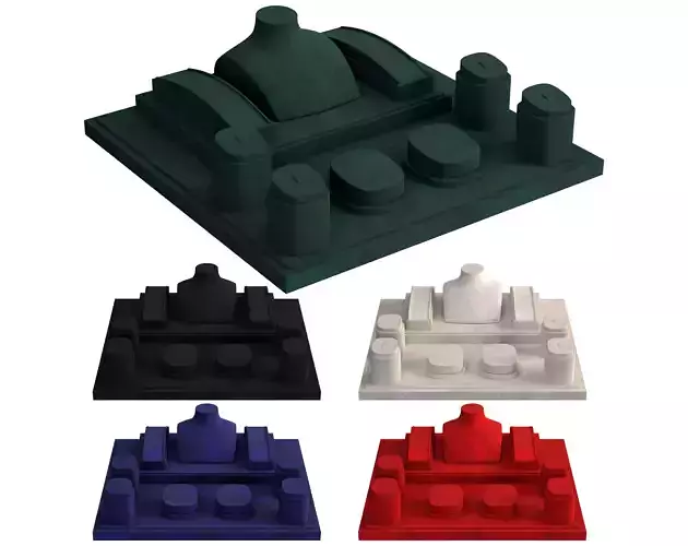 Monicadisplaystudio Jewelry Stand Vol 08 with 5 color 3D model