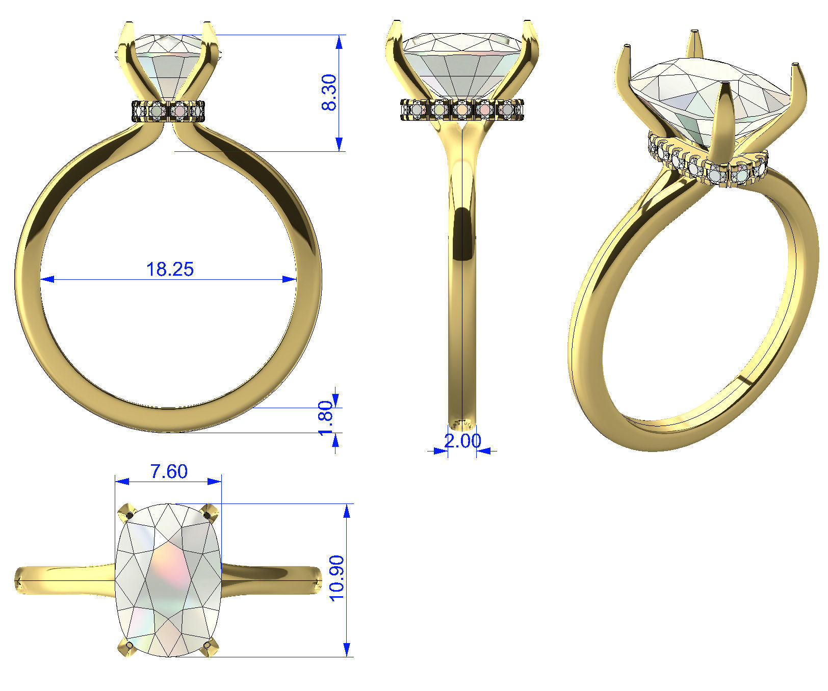 Ring Secret Halo 3D print model_10