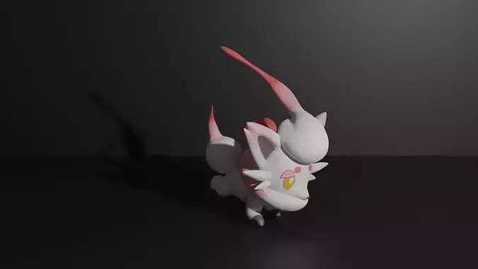 Hisuian Zorua pokemon 3D print model