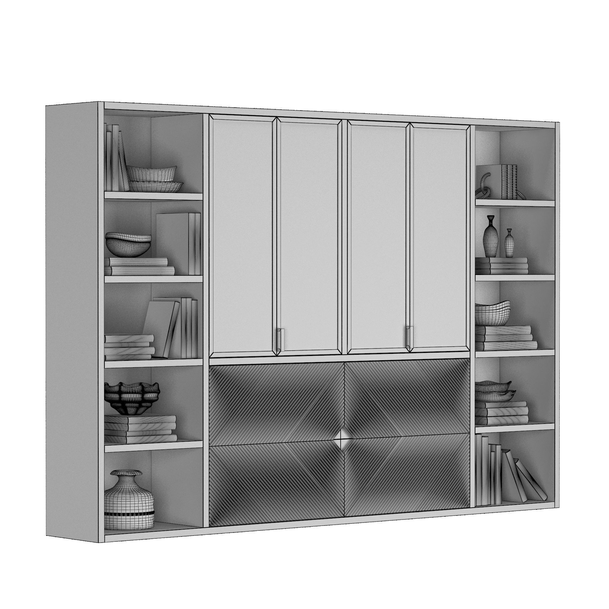 MEDIA CABINET 3D model_5