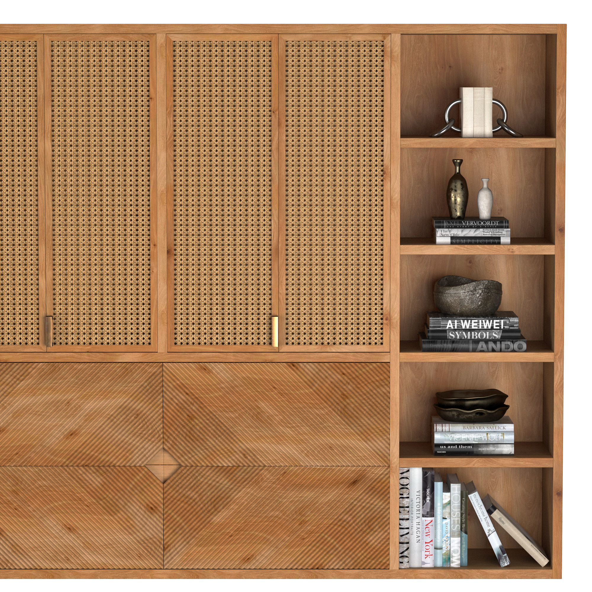 MEDIA CABINET 3D model_4