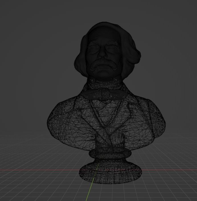 Nathaniel Hawthorne 3D print model_14
