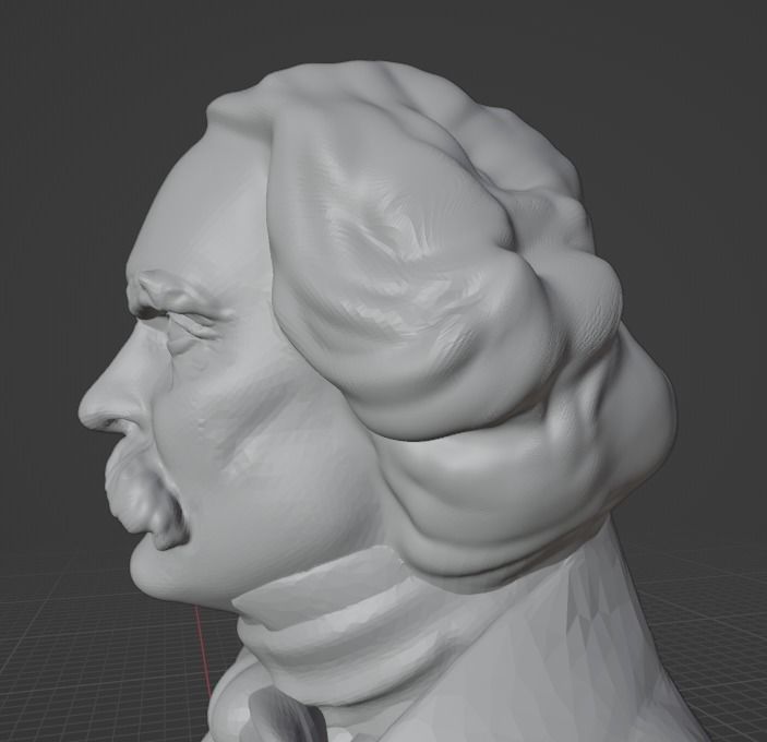 Nathaniel Hawthorne 3D print model_20
