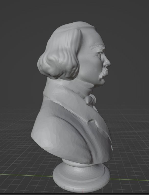 Nathaniel Hawthorne 3D print model_11