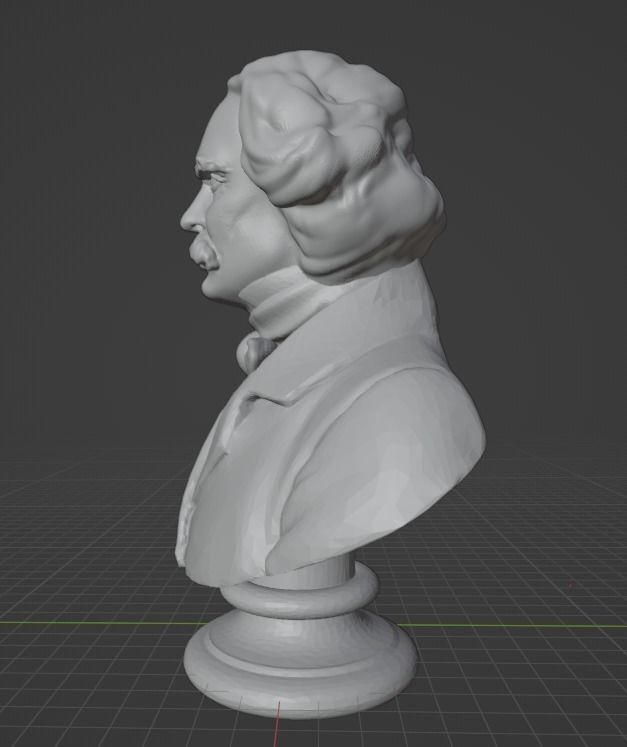 Nathaniel Hawthorne 3D print model_9