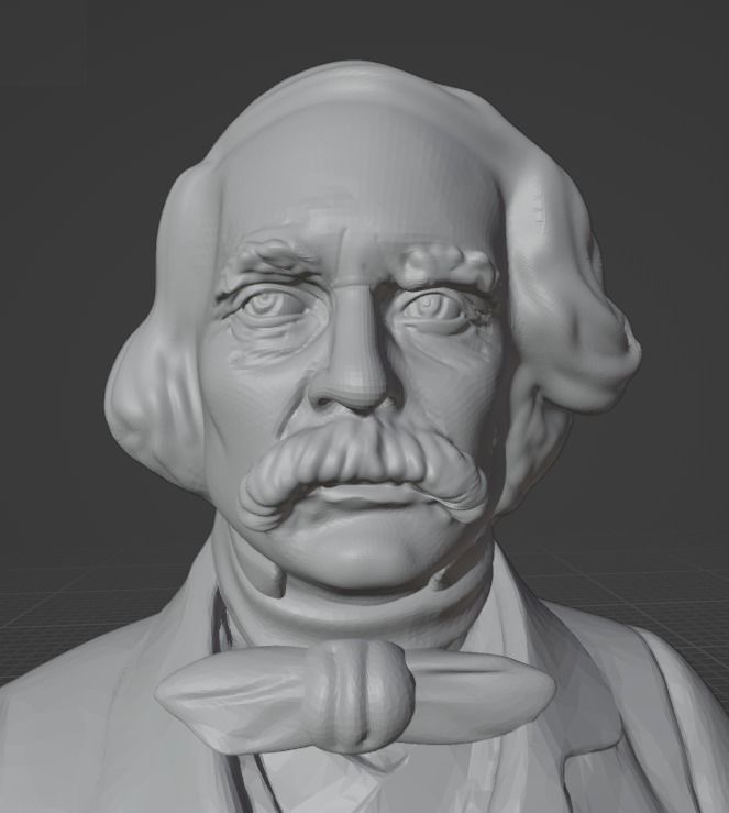 Nathaniel Hawthorne 3D print model_18