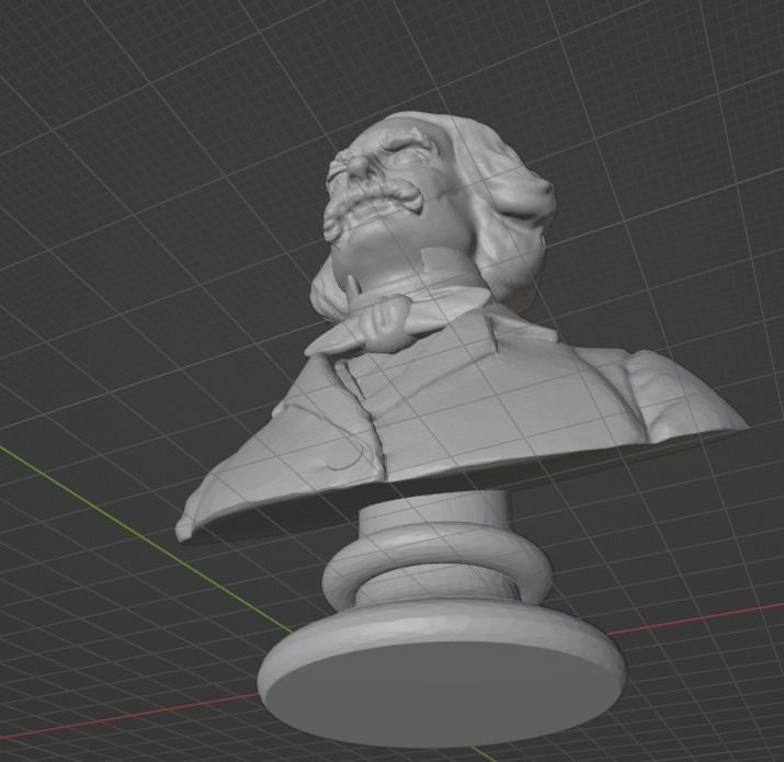 Nathaniel Hawthorne 3D print model_17