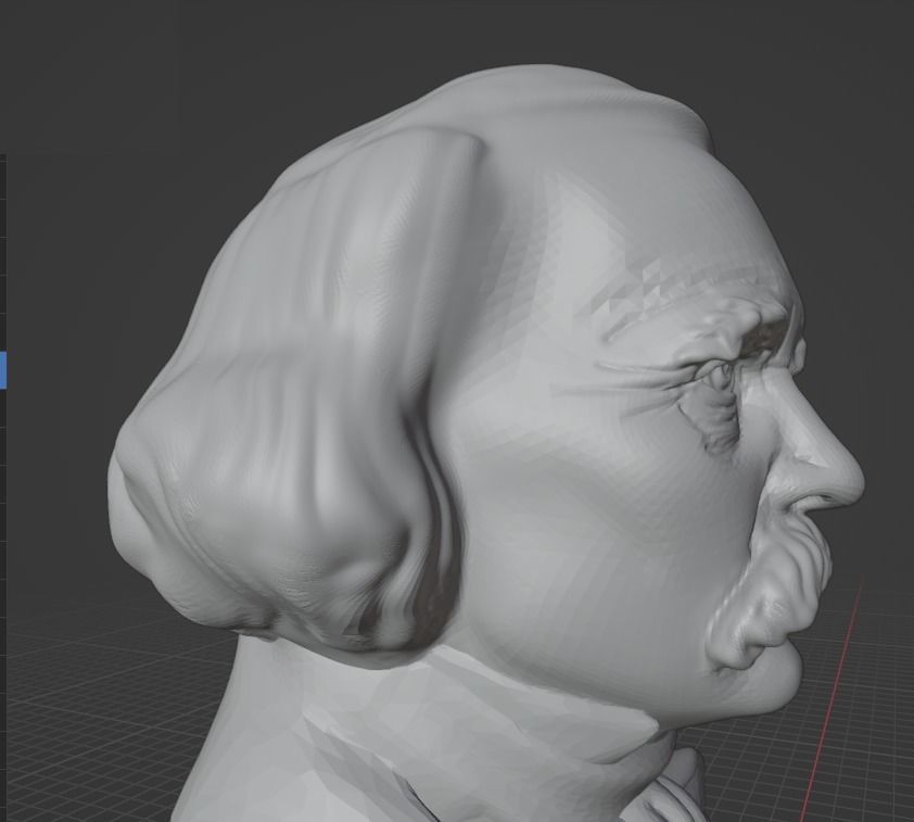 Nathaniel Hawthorne 3D print model_21