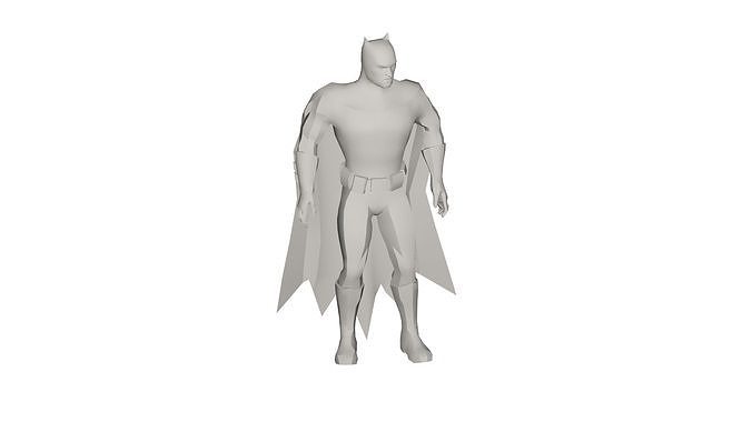 Superhero concept 3D model