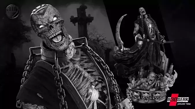 B3DSERK January term 2023 Nekron Sculpture