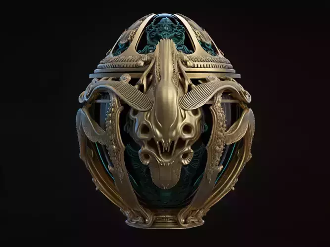 Realistic high quality Faberge Egg PBR