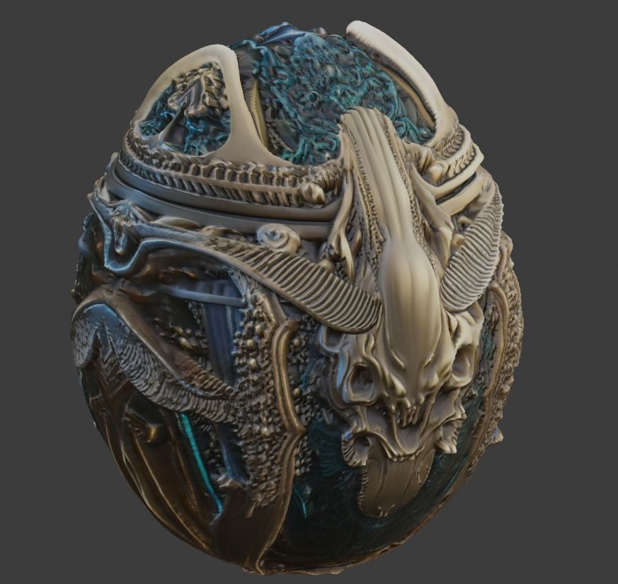 Realistic high quality Faberge Egg PBR 3D model_2