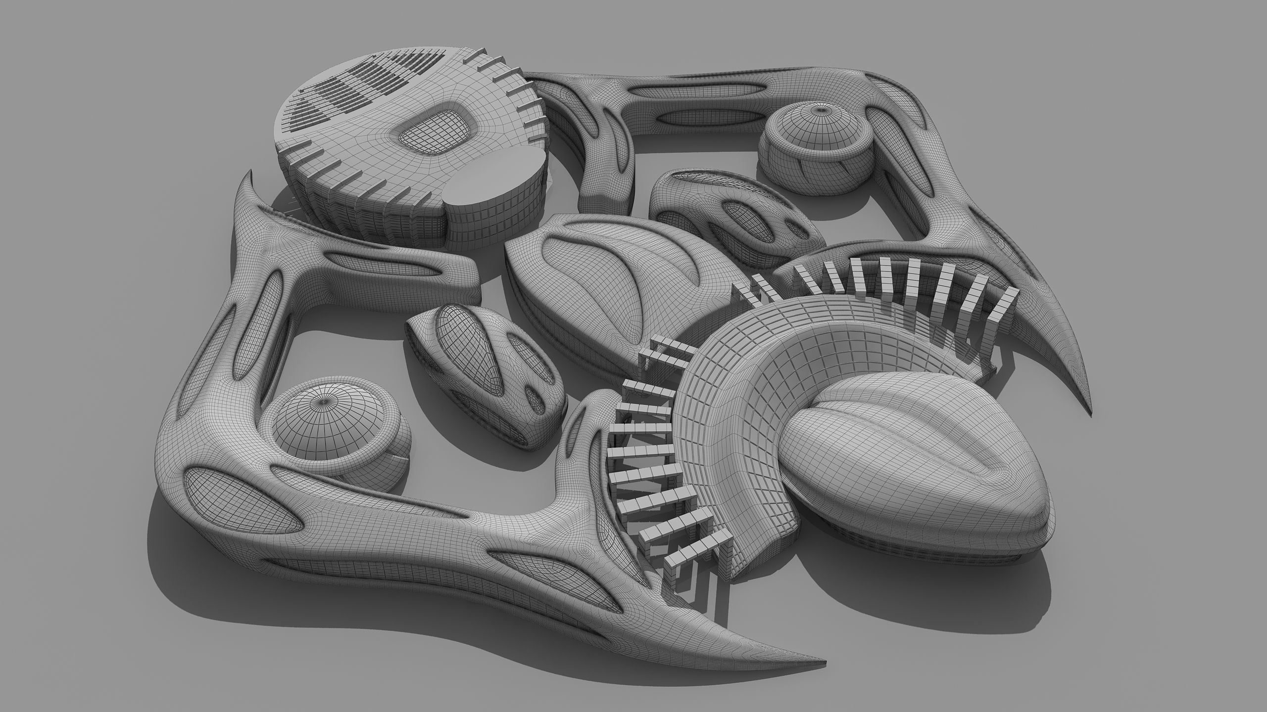 0118 - Organic Building 3D model_12