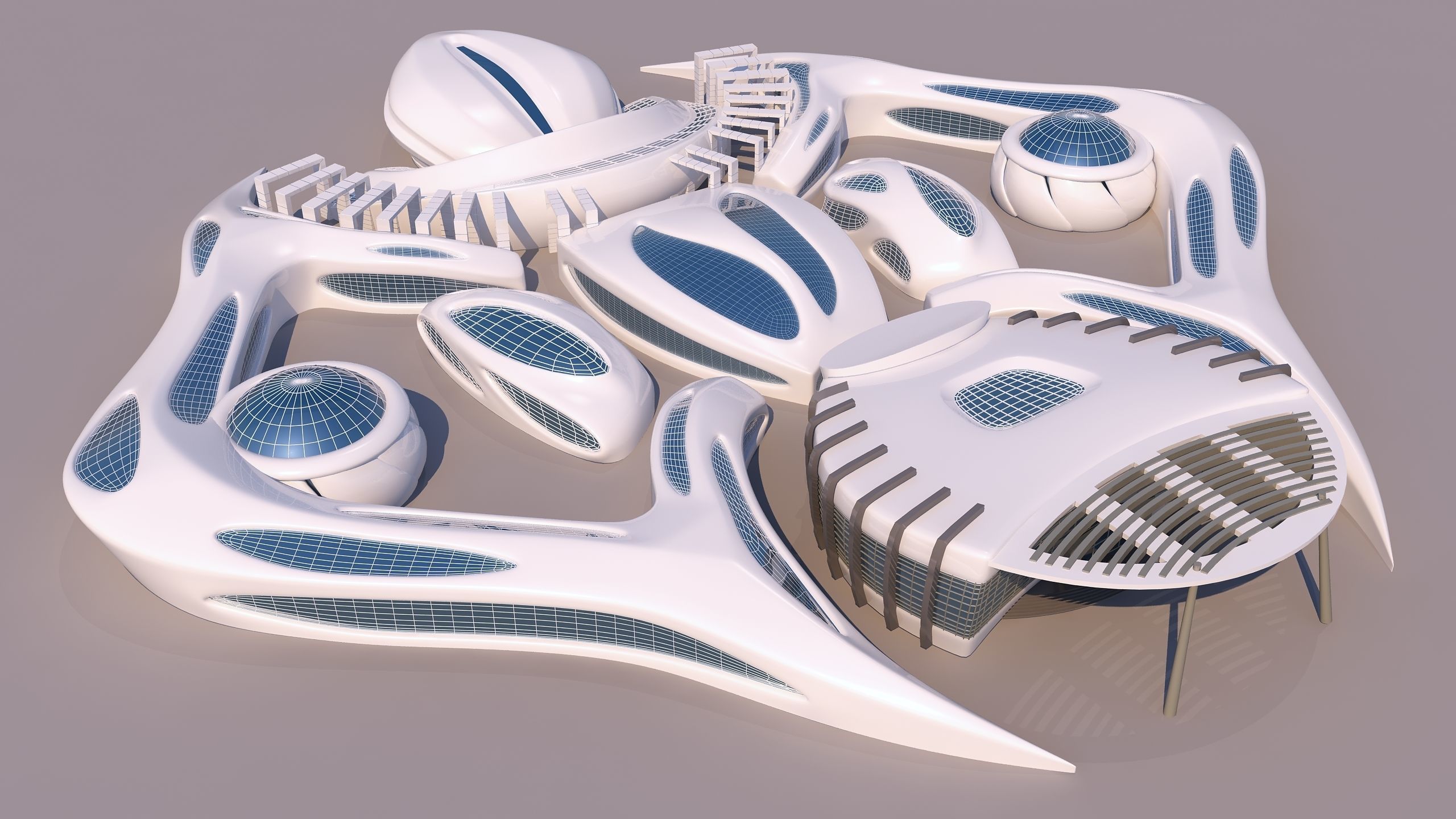 0118 - Organic Building 3D model_4