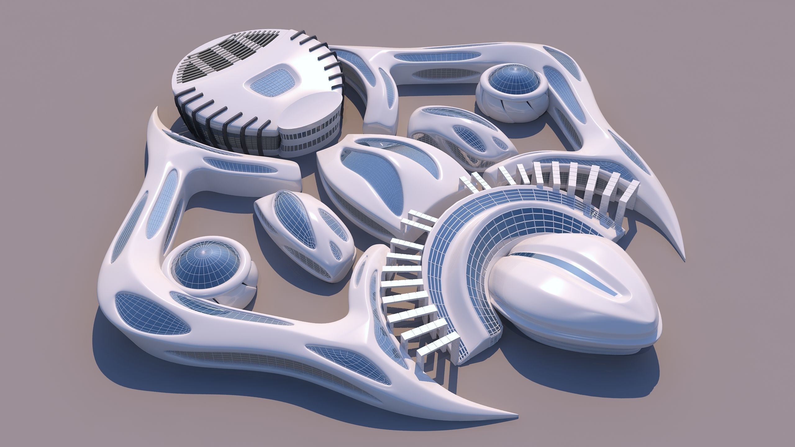 0118 - Organic Building 3D model_3