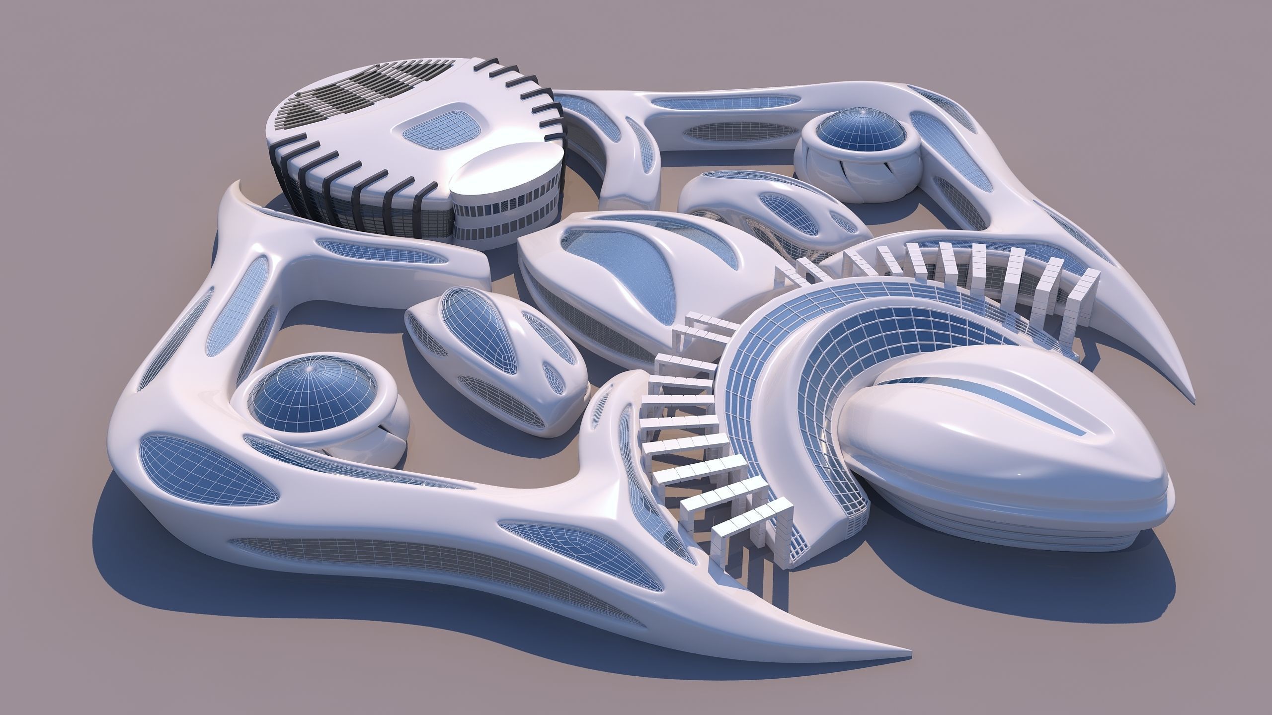0118 - Organic Building 3D model_6