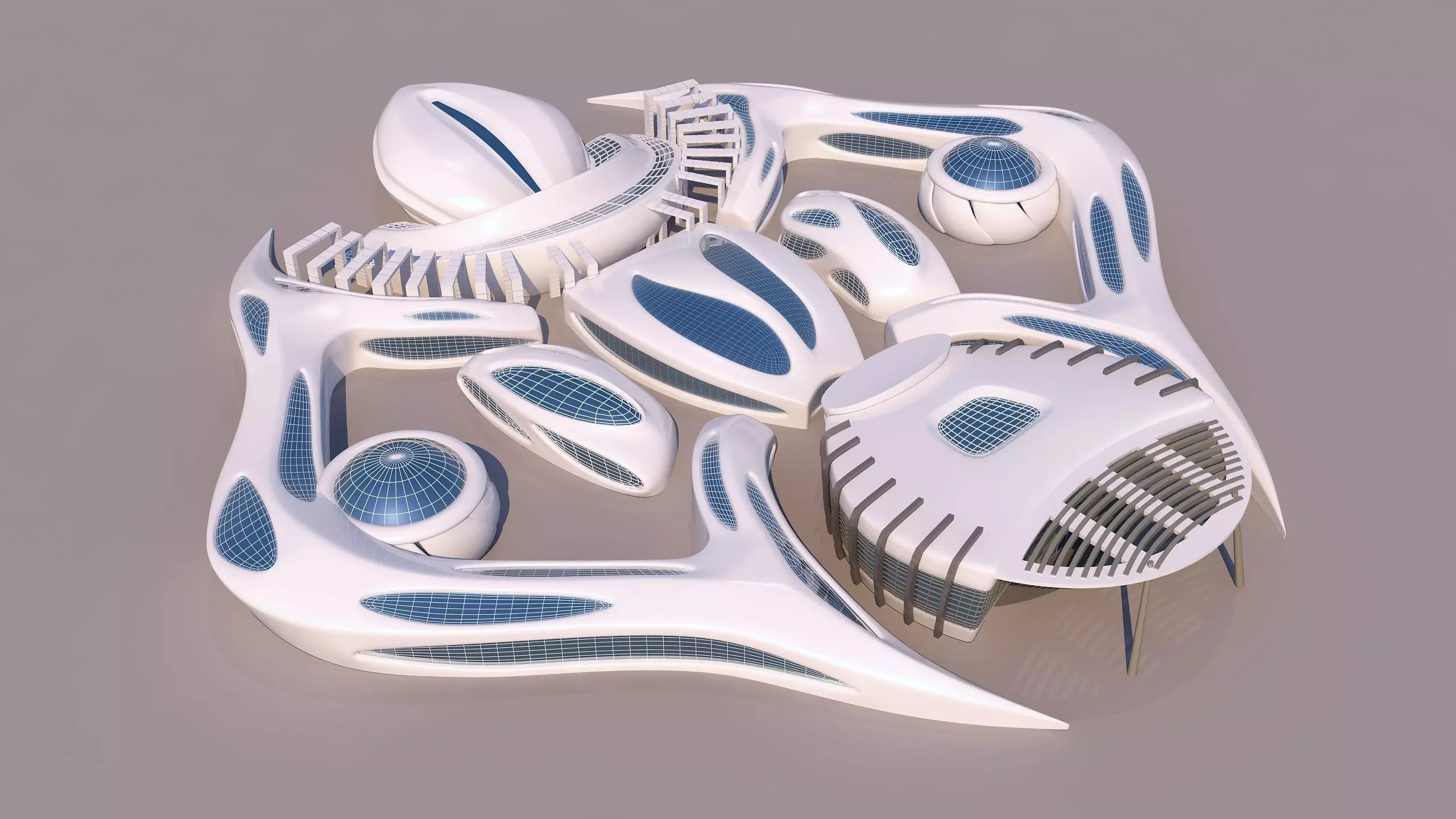 0118 - Organic Building 3D model_0