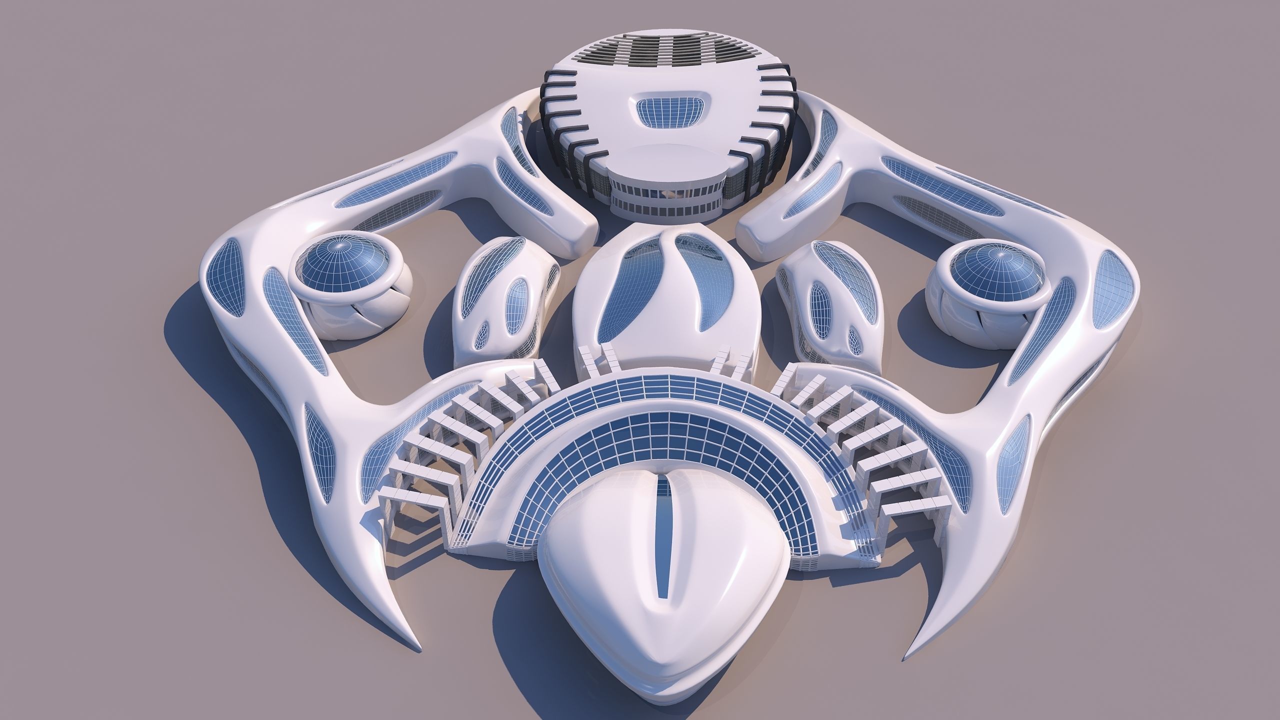 0118 - Organic Building 3D model_1