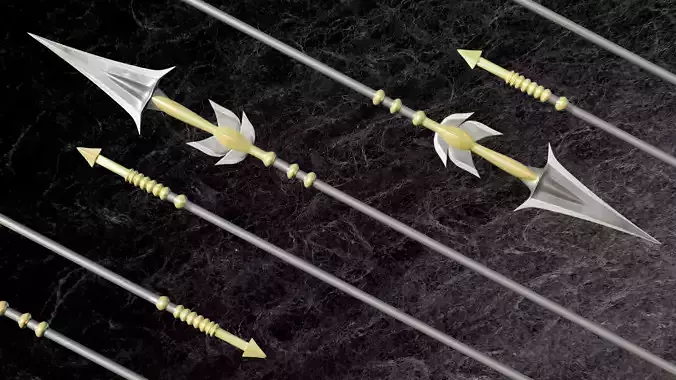 WARRIOR SPEAR Low-poly 3D model