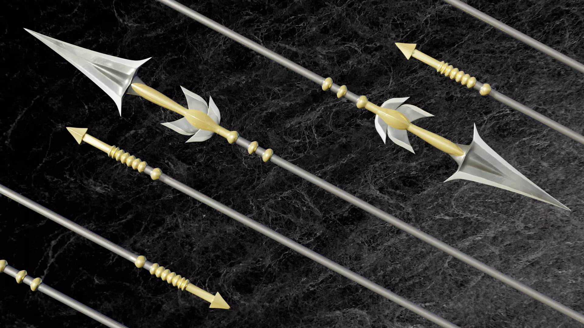 WARRIOR SPEAR Low-poly 3D model