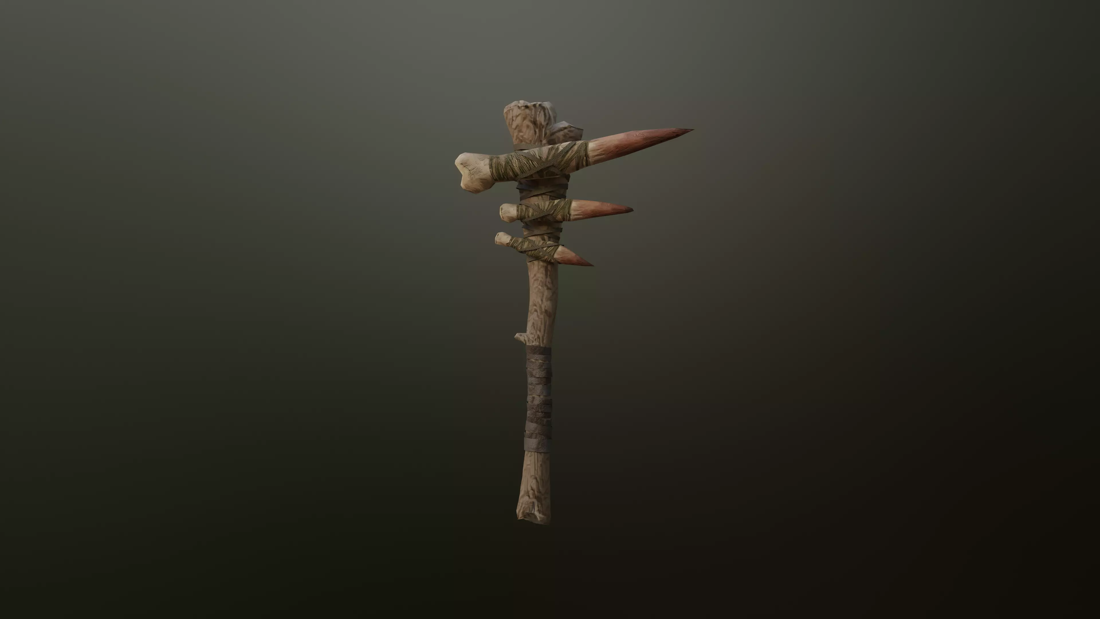 Club Weapon Free low-poly 3D model_0