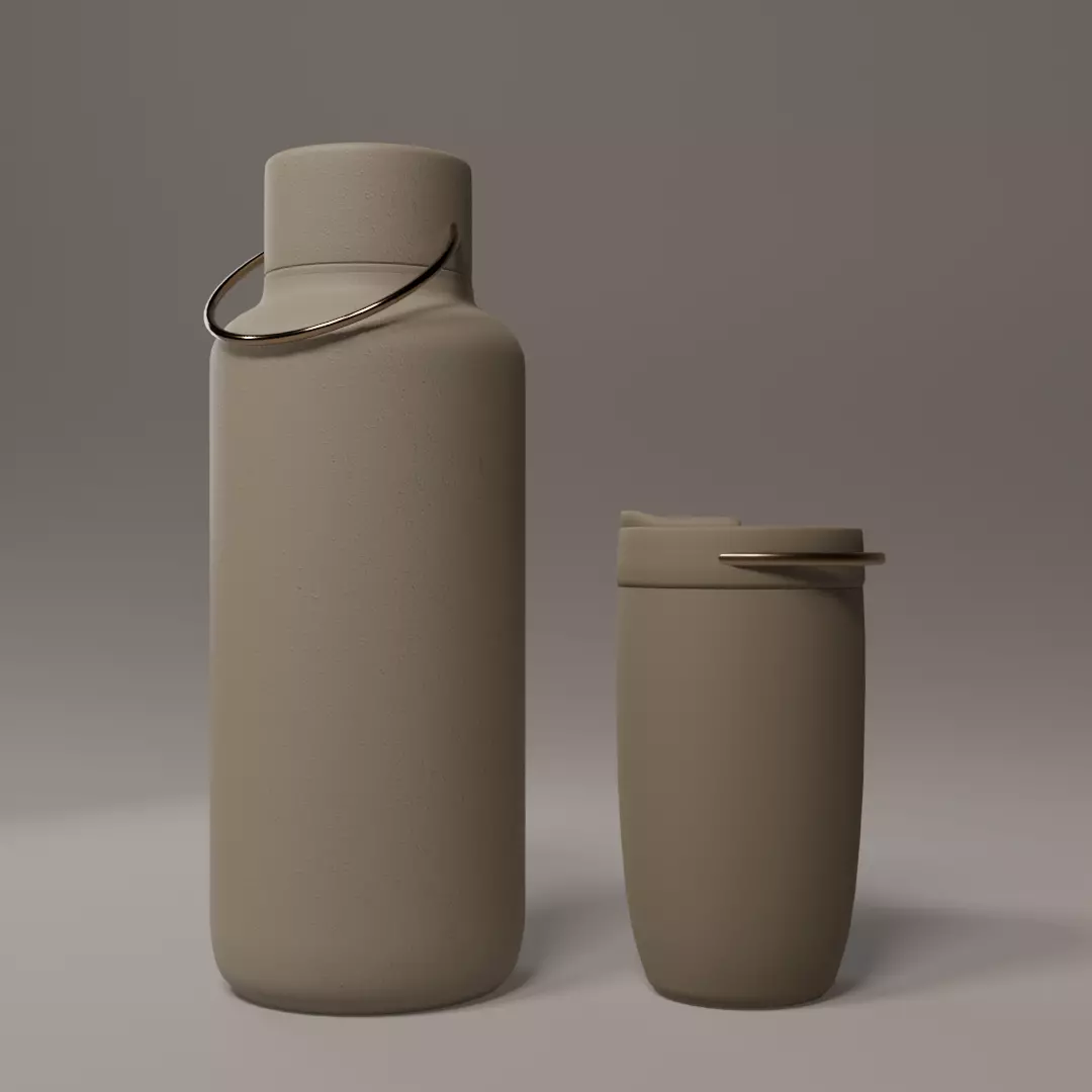 Bottles water bottle 3D model_0