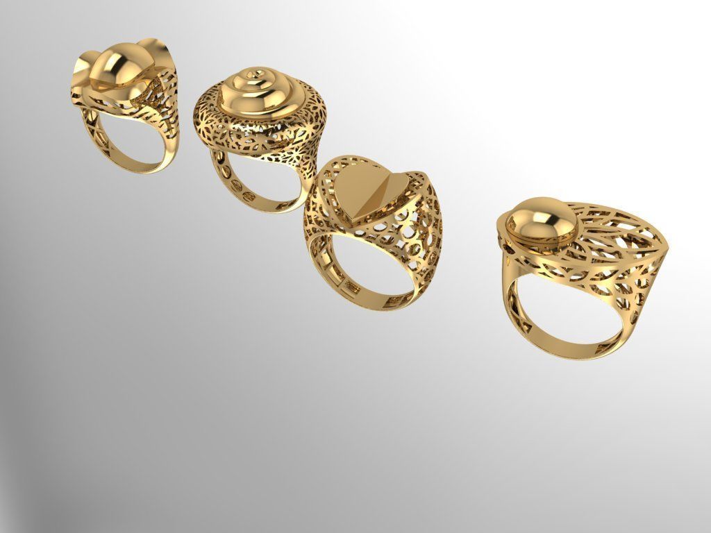 Fusion Ring collection 3D print model_27
