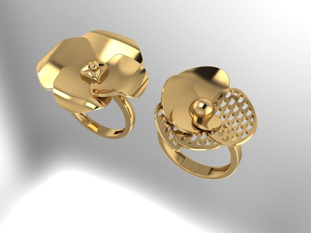Fusion Ring collection 3D print model_25