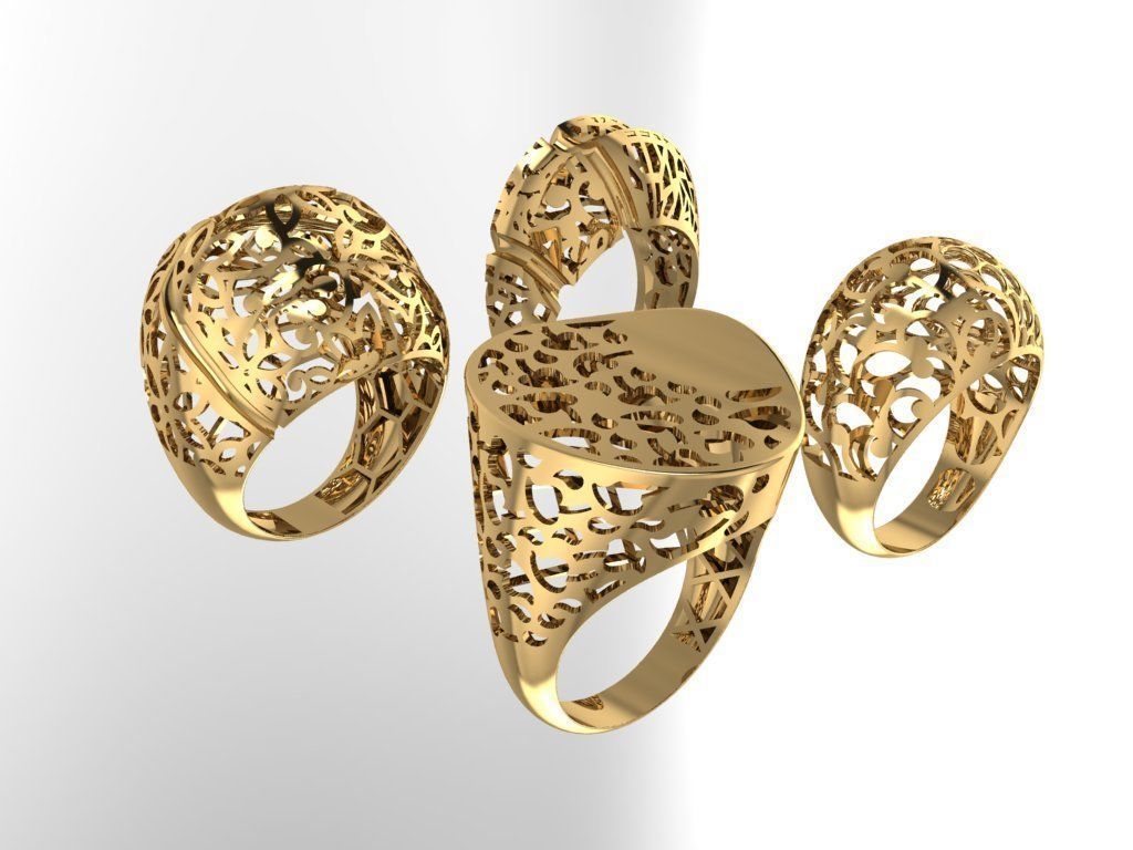 Fusion Ring collection 3D print model_7