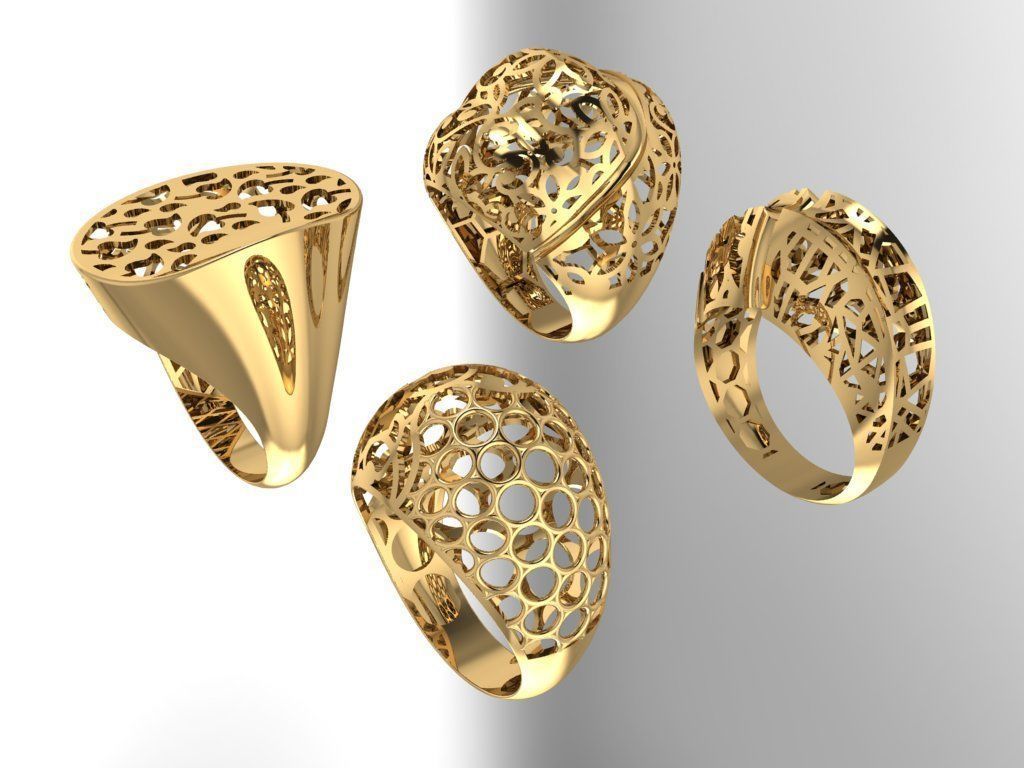 Fusion Ring collection 3D print model_6