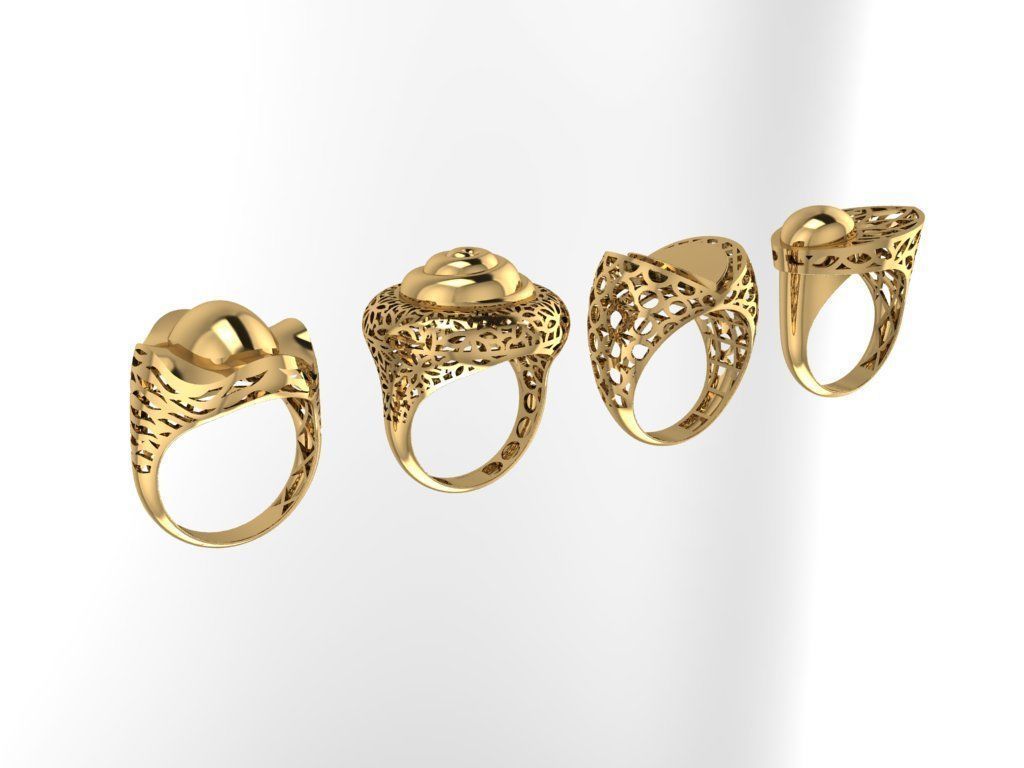 Fusion Ring collection 3D print model_28