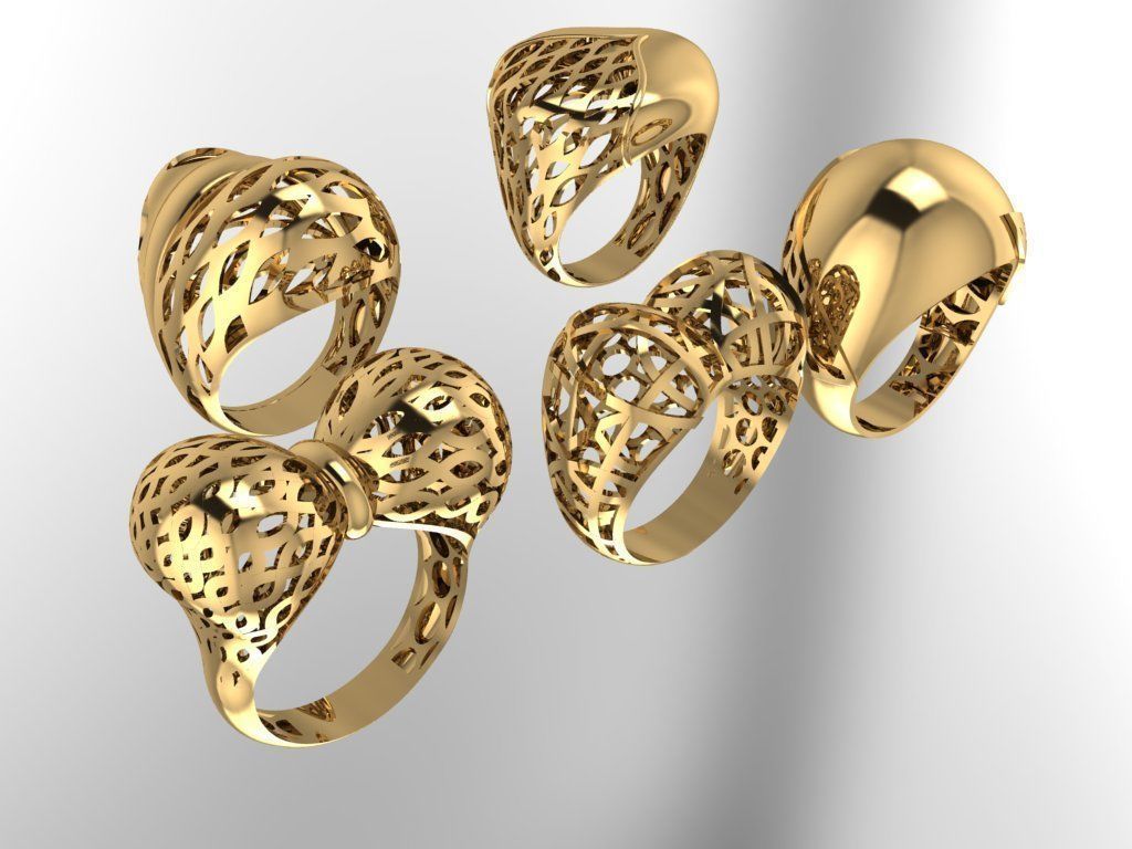 Fusion Ring collection 3D print model_10