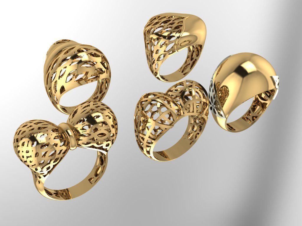 Fusion Ring collection 3D print model_13