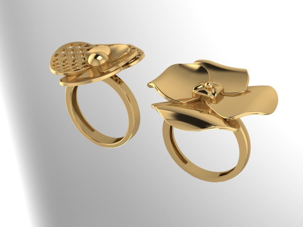 Fusion Ring collection 3D print model_23