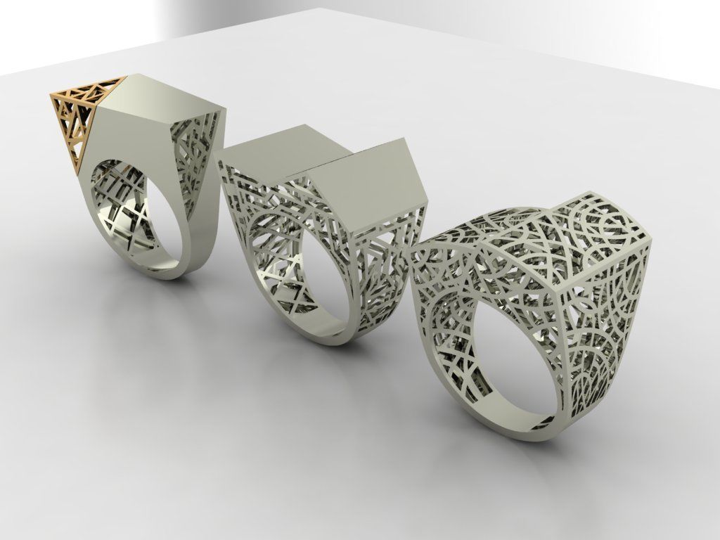 Fusion Ring collection 3D print model_18