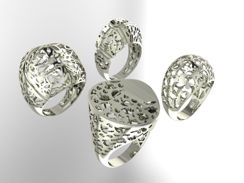 Fusion Ring collection 3D print model_8