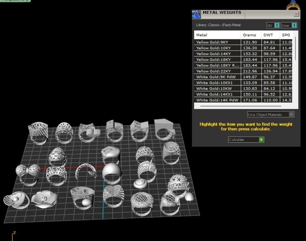 Fusion Ring collection 3D print model_31