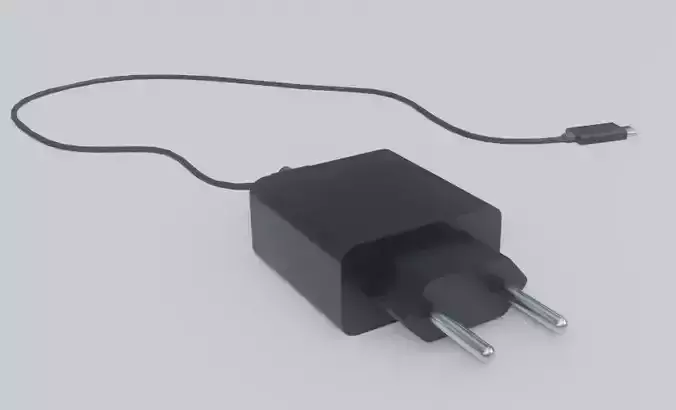 Phone Charger PBR LowPoly 3D Model