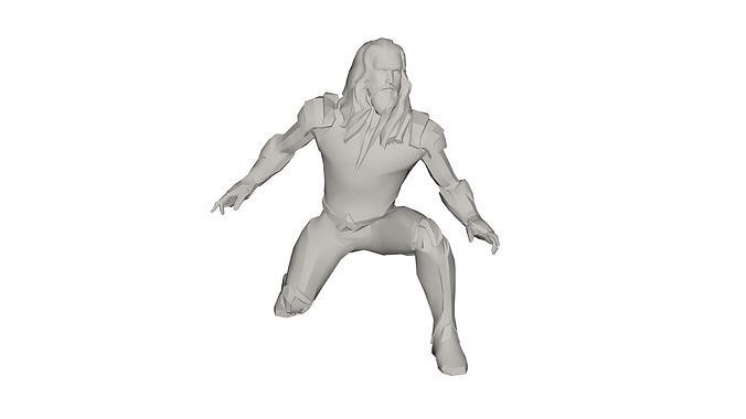 Superhero concept 3D model