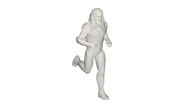 Superhero concept 3D model