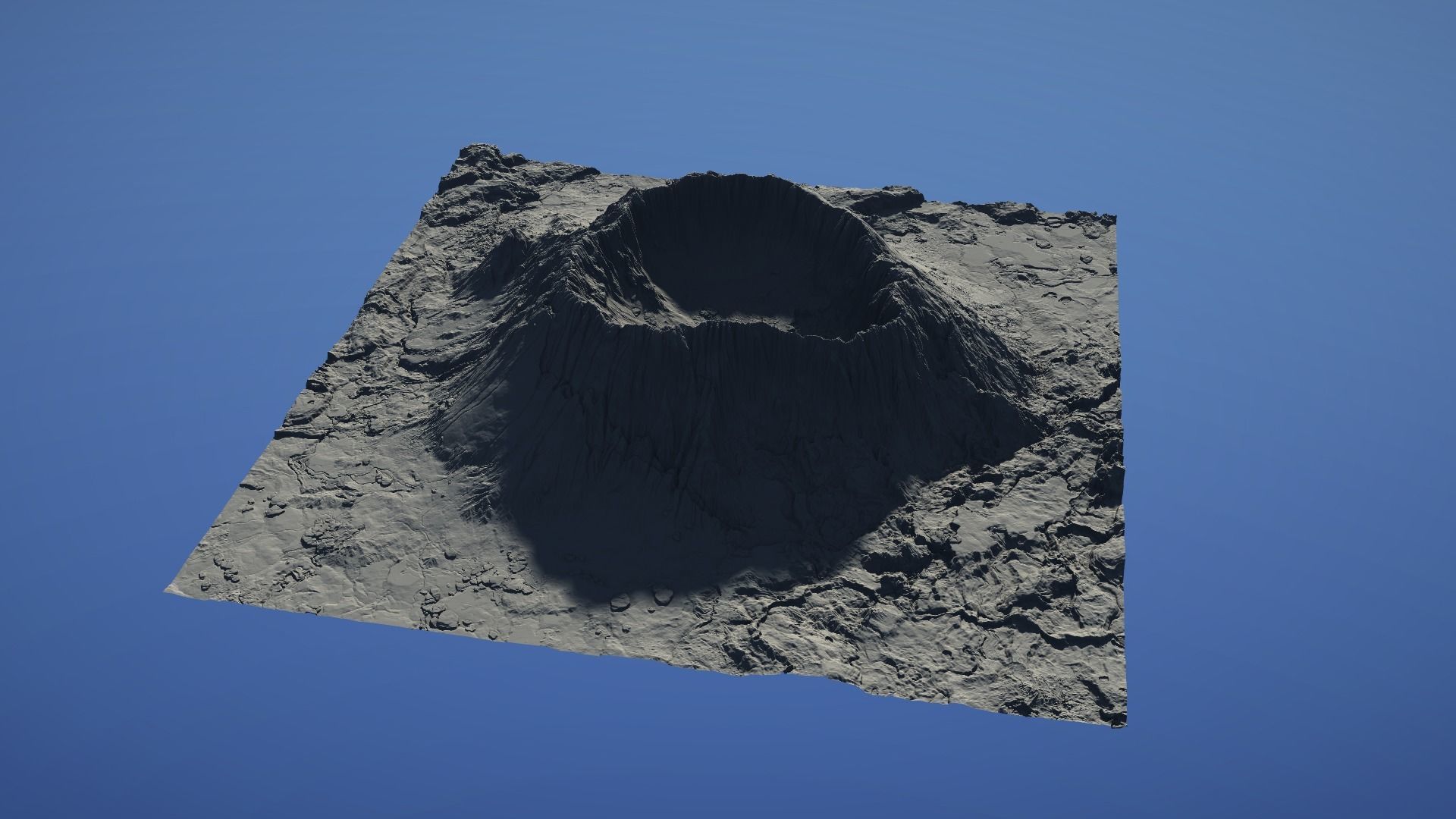 Landscape Environment Volcano Snow 06 Low-poly 3D model_26
