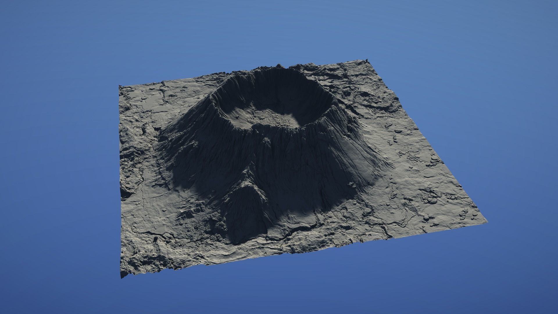 Landscape Environment Volcano Snow 06 Low-poly 3D model_13