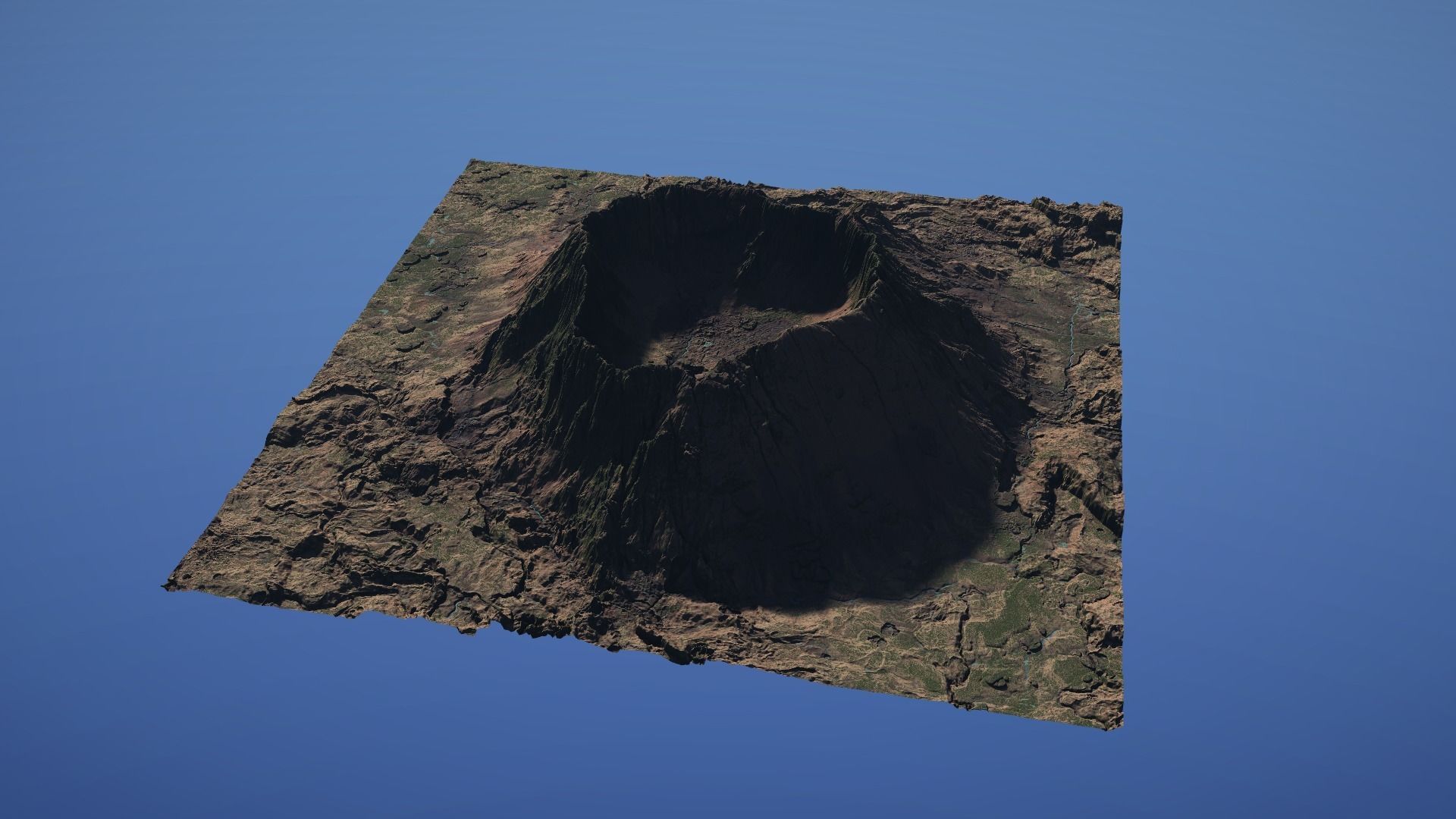 Landscape Environment Volcano Snow 06 Low-poly 3D model_19