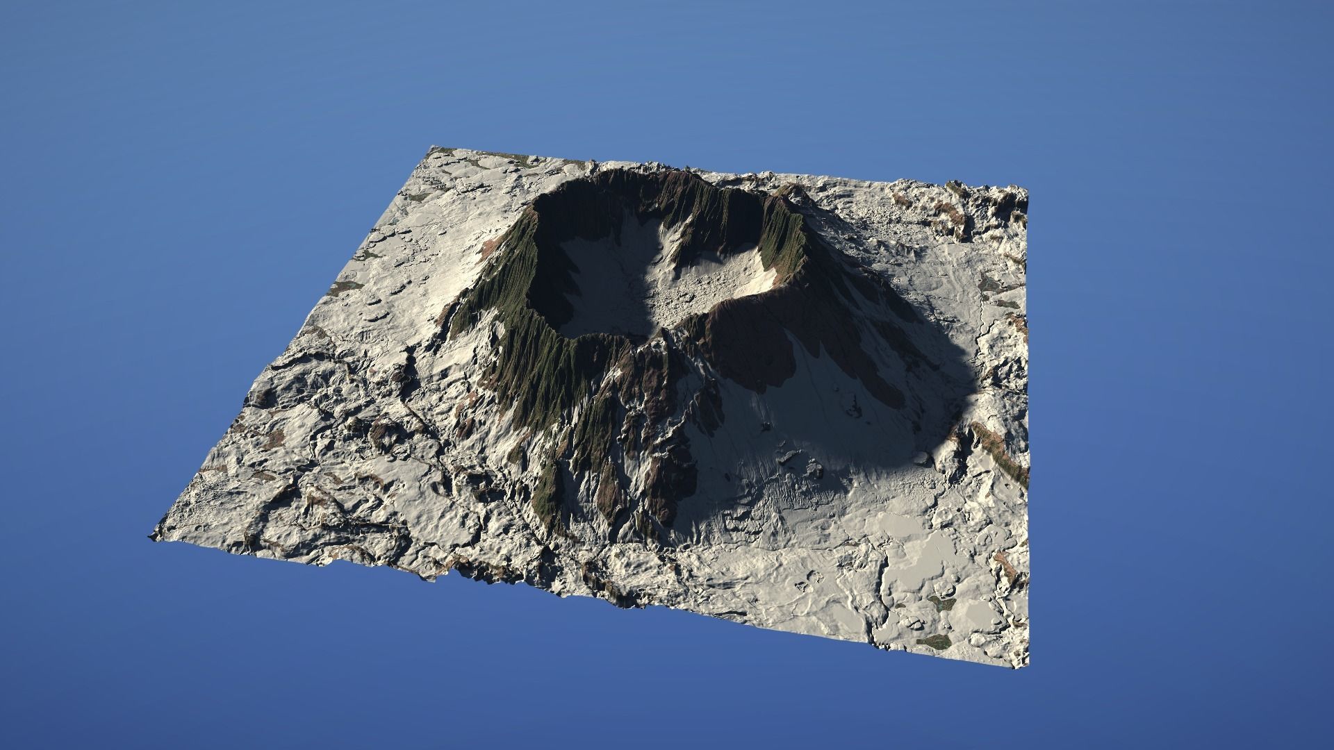 Landscape Environment Volcano Snow 06 Low-poly 3D model_20