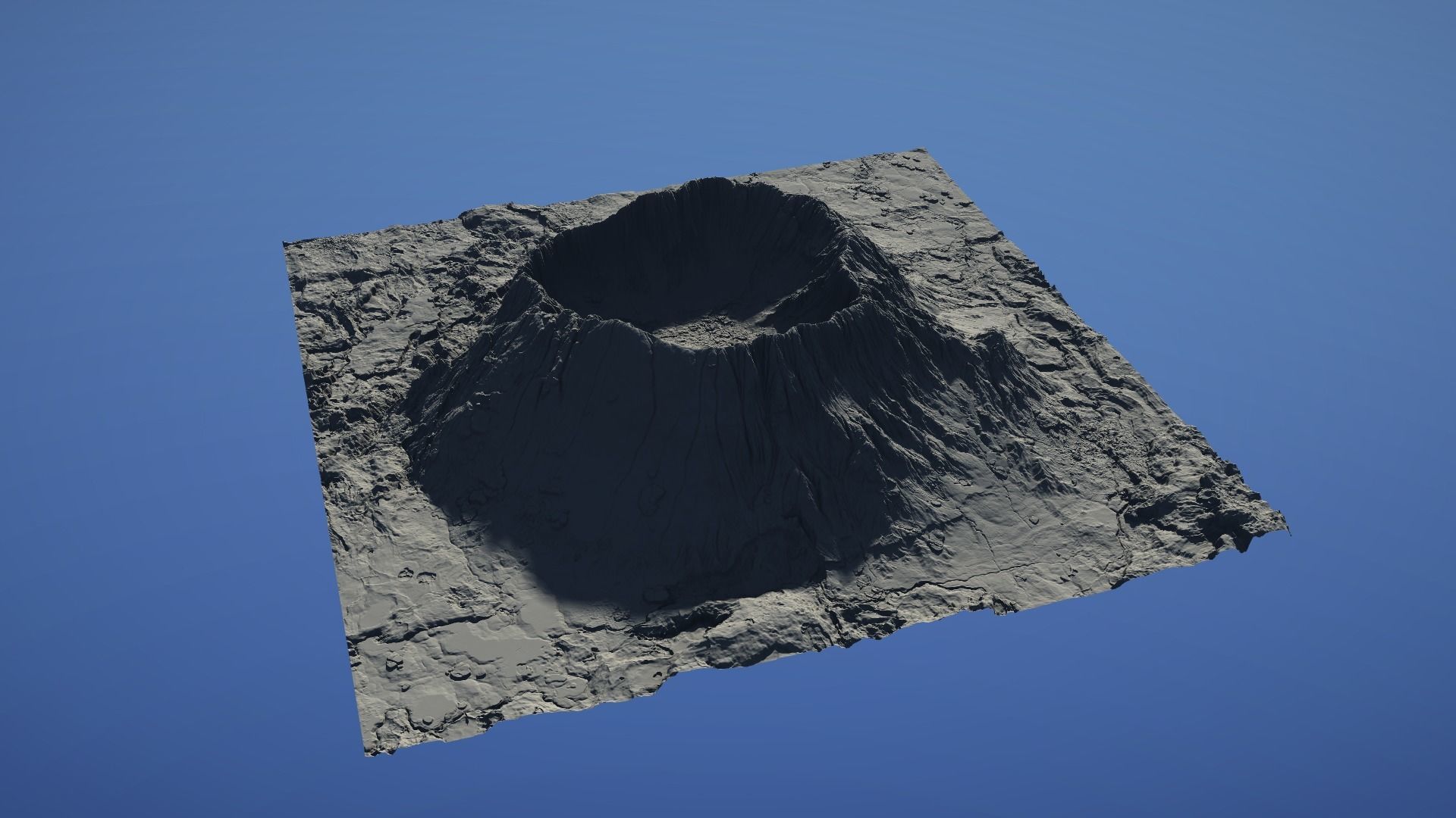 Landscape Environment Volcano Snow 06 Low-poly 3D model_30